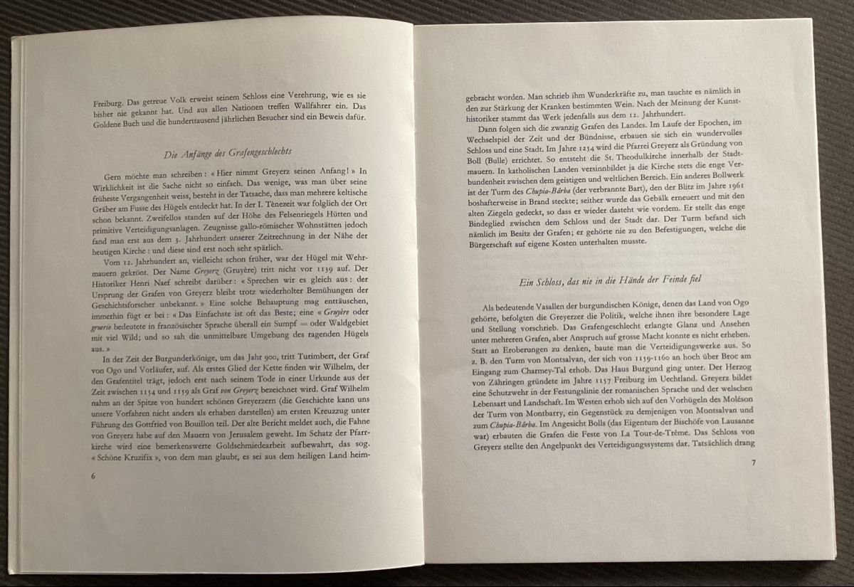 Bücher: Schloss Greyerz  Heft – Gebraucht aus Reinach BL von Linda013 2