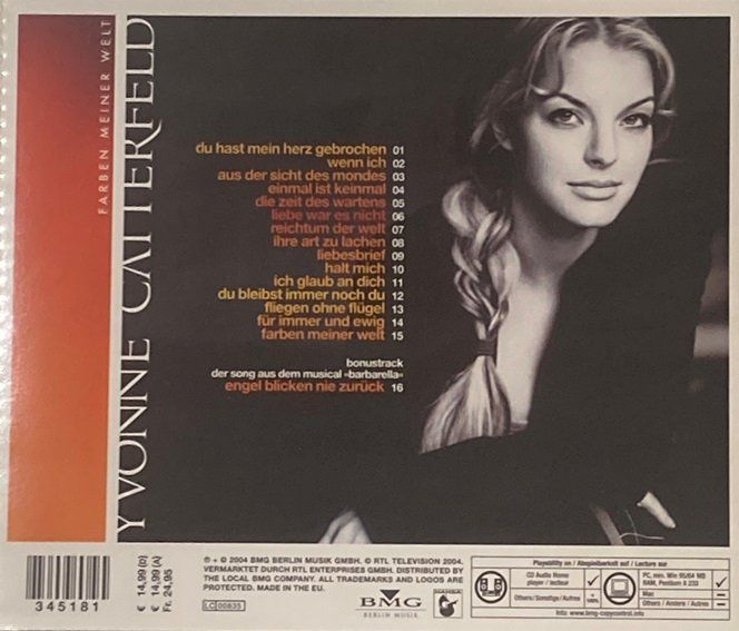 CD: Yvonne Catterfeld - Farben meiner Welt – Usato da Grüningen venduto da azulverde 1