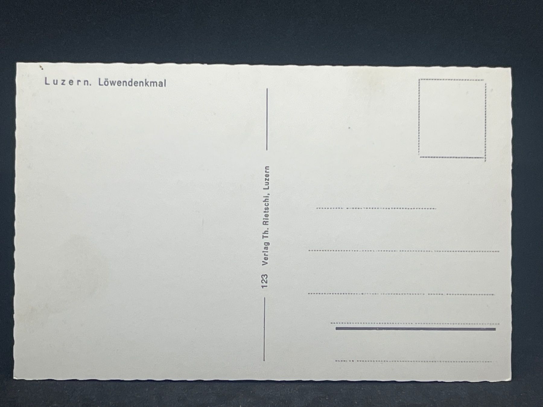 Cartes postales: Luzern. Löwendenkmal – D'occasion à Widnau par Brusi9 1