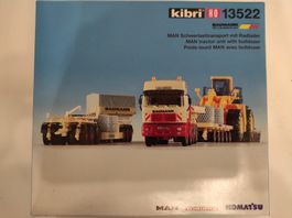 MAN Schwertransport mit Radlader, Bausatz von Kibri H0