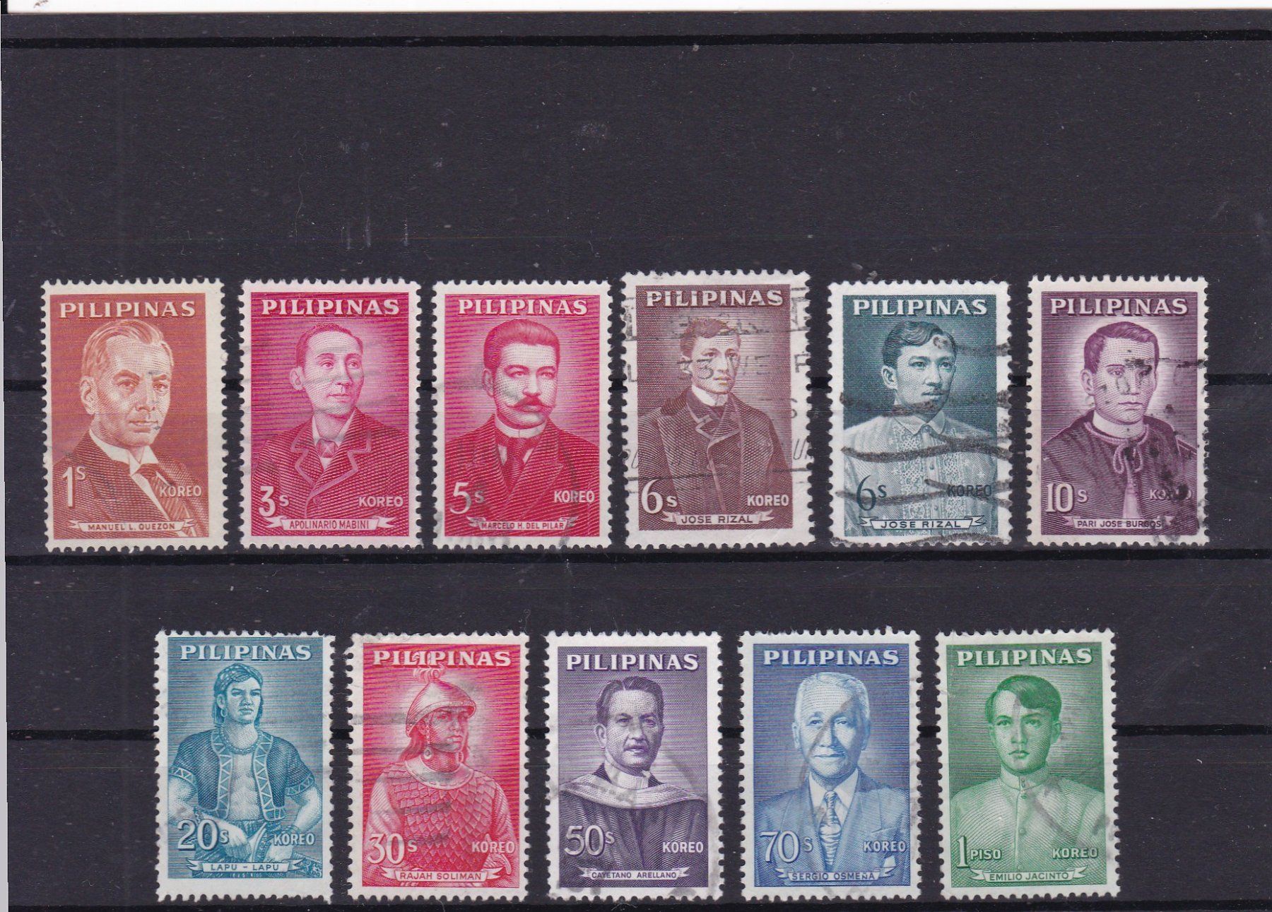 Tous les timbres: PHILIPPINEN 1962 – D'occasion à Gretzenbach par Sikim