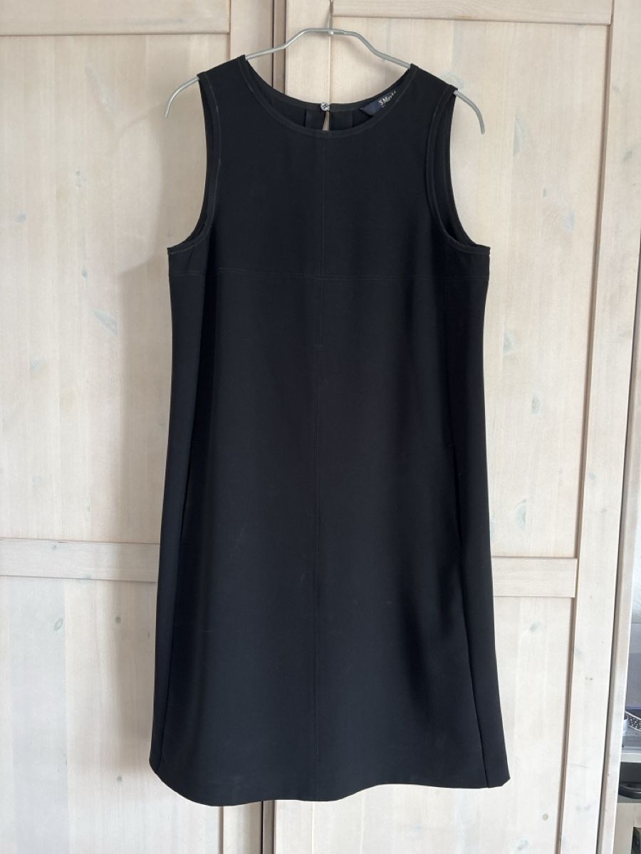 Max Mara Vestiti: Robe noire sans manches Max Mara, taille 40, état impec – Usato da Ecublens VD venduto da smet04