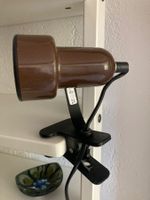 Vintage Klemmleuchte Schreibtischlampe Lampe 70er Braun