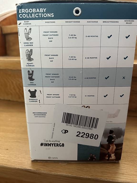 Marsupi portabebè: Ergobaby Baby Trage – Usato da Muttenz venduto da Schotte93 1