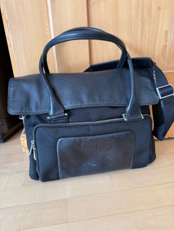0714 Leder Tasche Business Tasche schwarz Handtasche 07 14