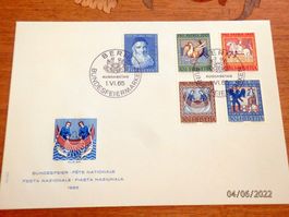 schöner Satzbrief Pro Patria 1965, Zst.Nr.B123 bis B127