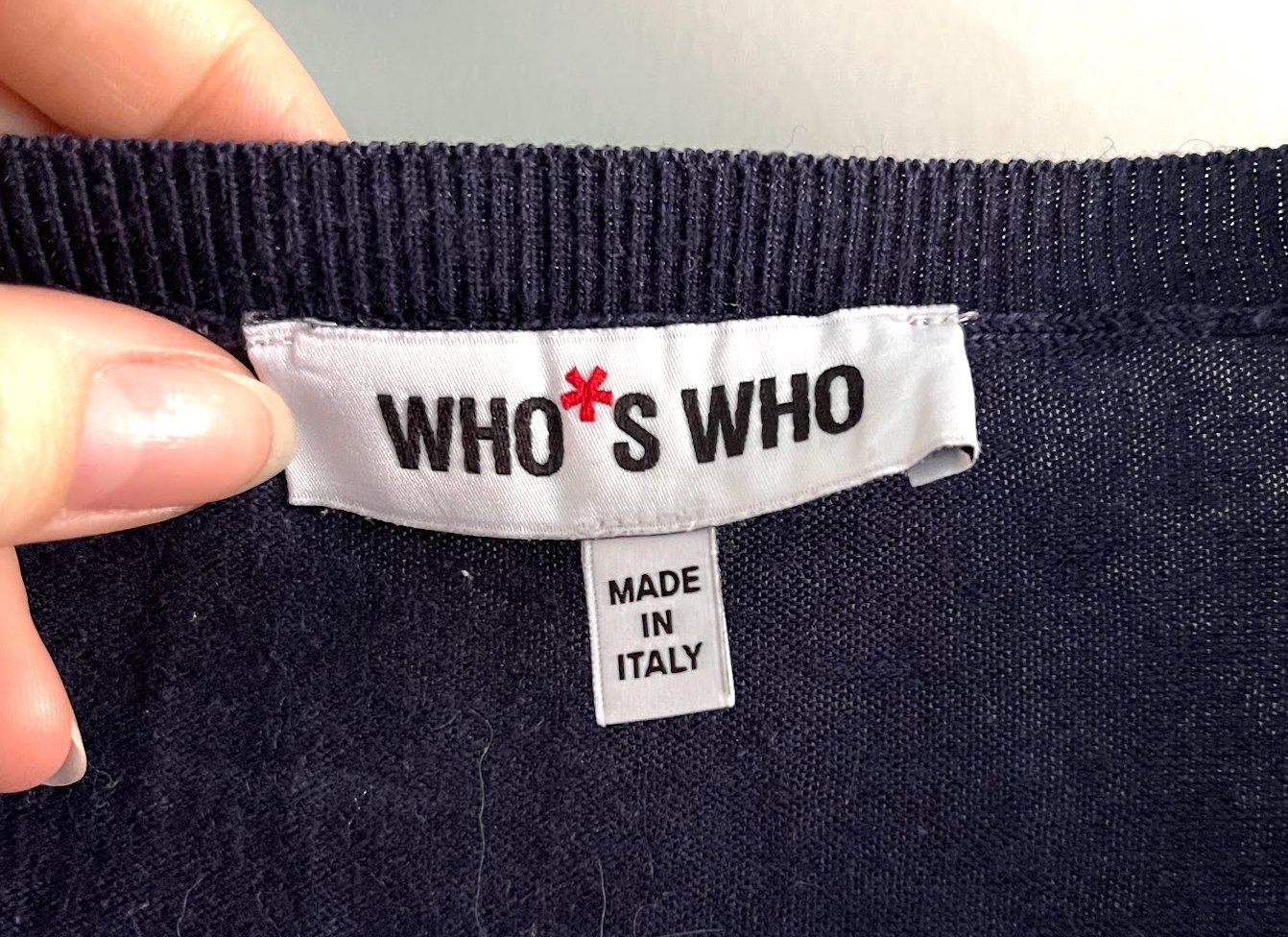 Pullover & Sweatshirts: Who*s who block wool-blend knit – Gebraucht aus Zürich von aliiix 1