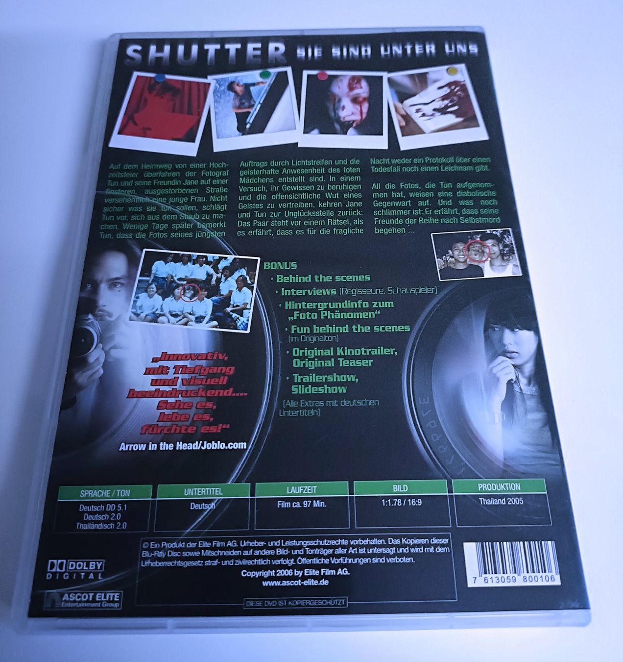 Alle DVDs: DVD Shutter - Sie sind unter uns - Horrorfilm – Gebraucht aus Köniz von Movieportal007 1