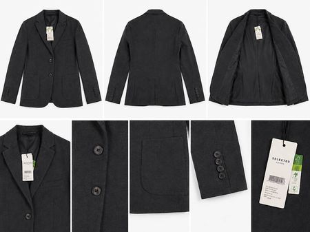 Blazer Homme SELECTED HOMME Gris Anthracite