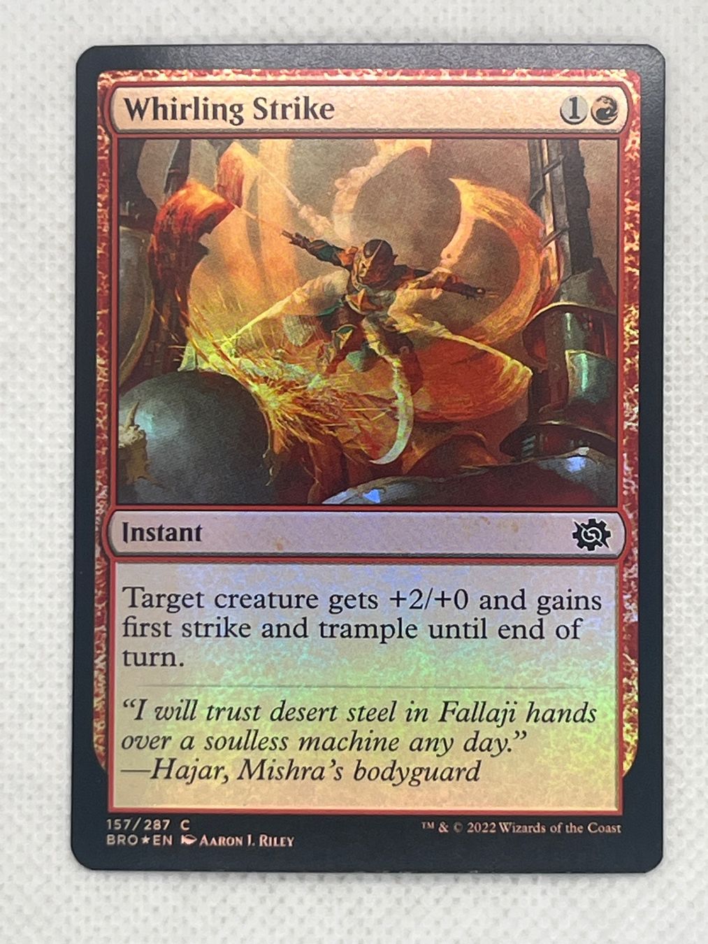 Magic The Gathering Carte collezionabili: MTG Whirling Strike BRO 157 Englisch Common Foil – Usato da Hinterkappelen venduto da Kim1992