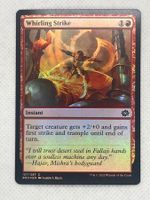 Magic The Gathering Whirling Strike Foil Karte guter Zustand