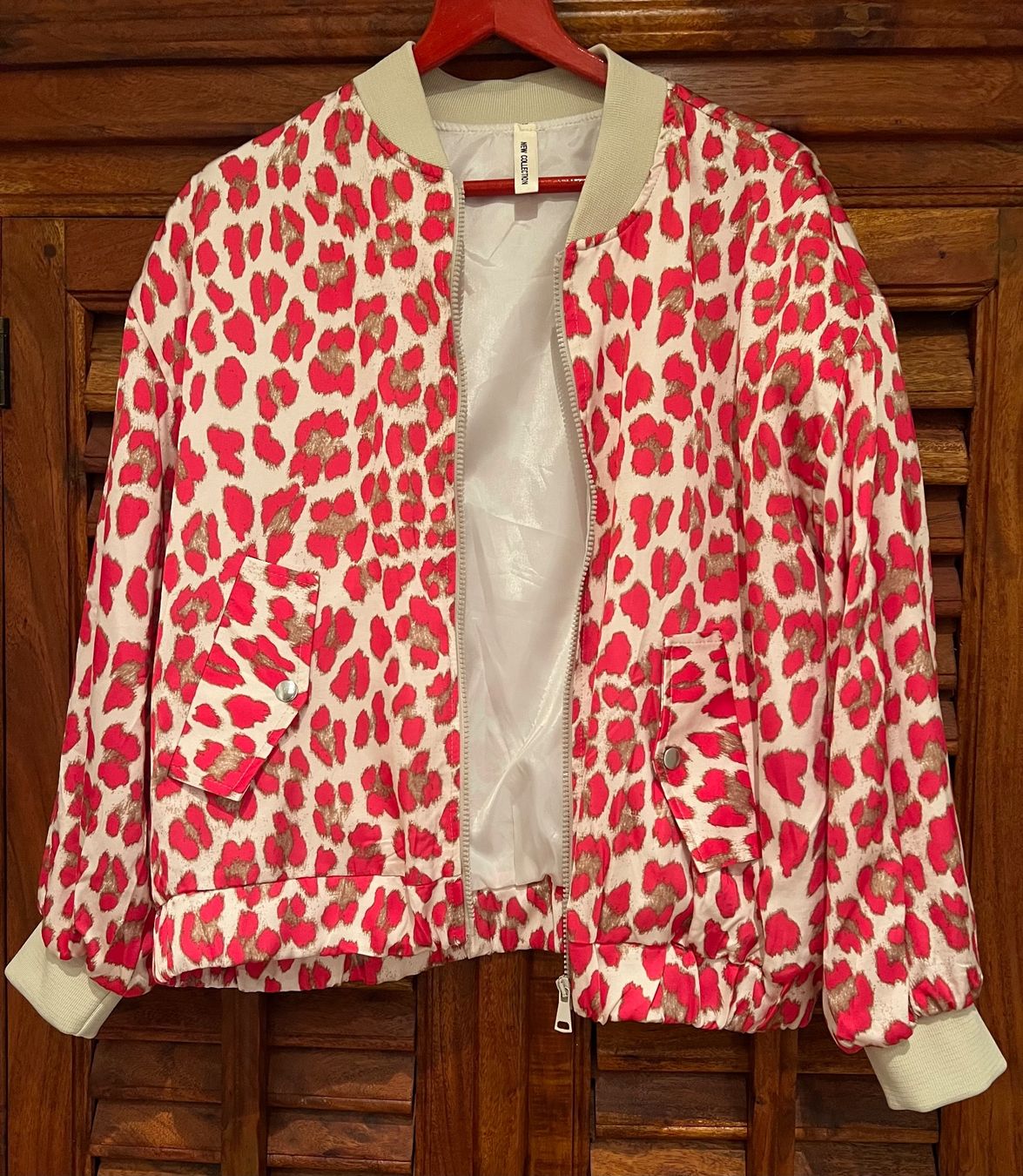 Giacche: Pink Leopard Jacke, Bomber Style NEU – Nuovo (secondo la descrizione) da Zürich venduto da Girasole232