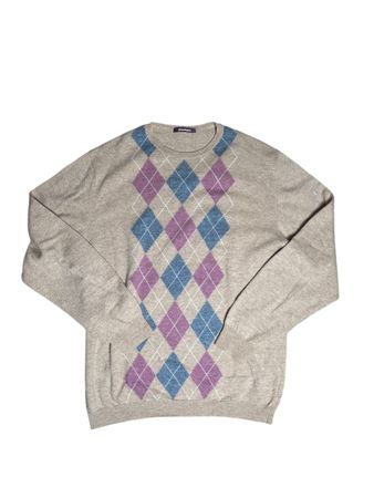 Pull Burlington Homme, Taille L, Motif Losange, Automne