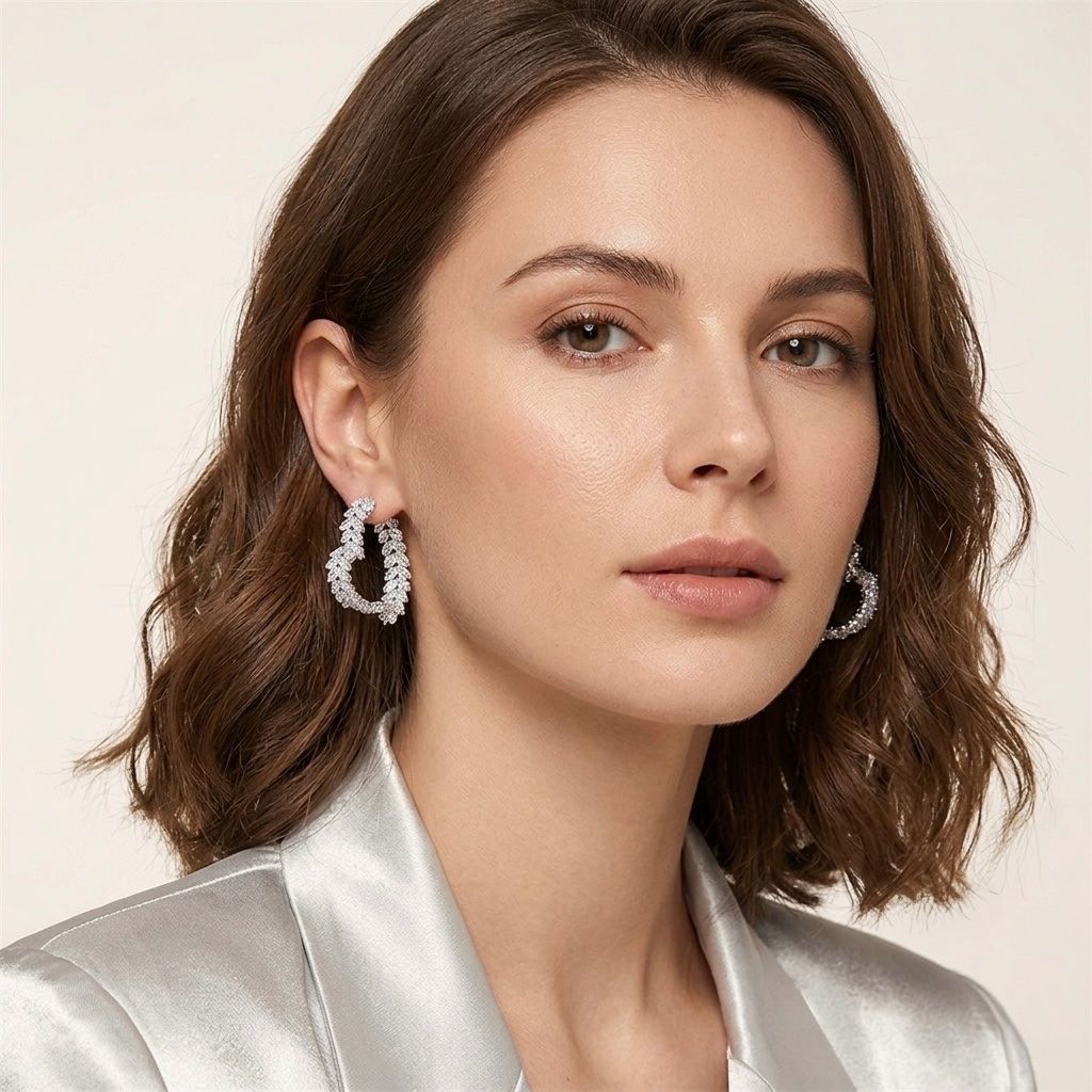 Orecchini pendenti & Orecchini a lobo: Boucles d'oreilles cœur argenté – Nuovo e nell'imballaggio originale da St-Maurice venduto da Sandrinette123 2