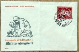 Ersttagsbrief zum Müttergenesungswerk 1957