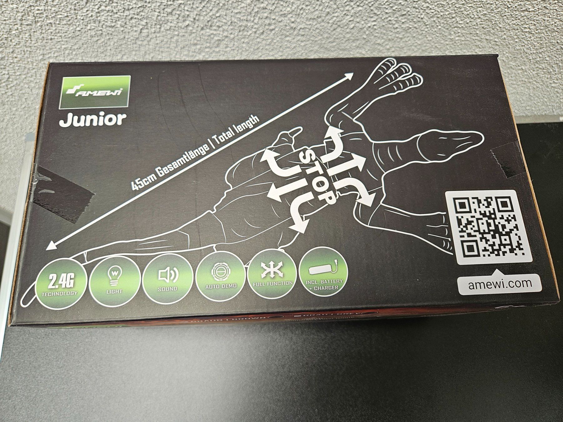 Modellismo RC: Neu - Amewi Junior - RC Dinosaurier braun – Nuovo e nell'imballaggio originale da Dagmersellen venduto da Jarsetz_Restposten 2