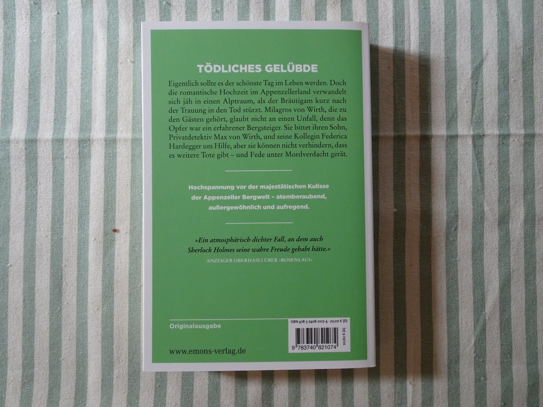 Libri: Silvia Götschi - Alpstein - Kriminalroman - B1128 – Usato da Küssnacht am Rigi venduto da Bookslove-Divers 1