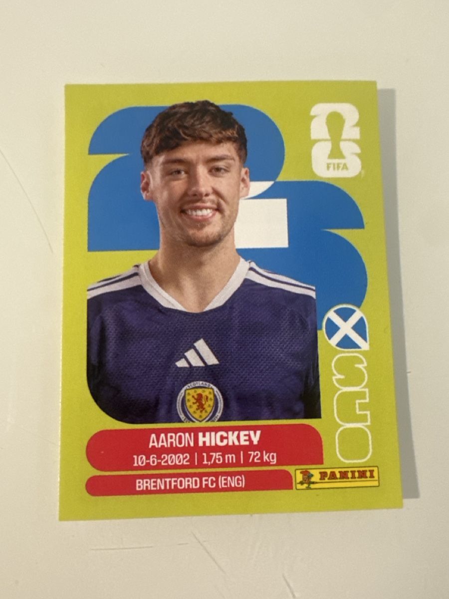 Panini Carte collezionabili: Panini 2026 Aaron Hickey SCO5 – Nuovo (secondo la descrizione) da Bern venduto da akl_sy9s