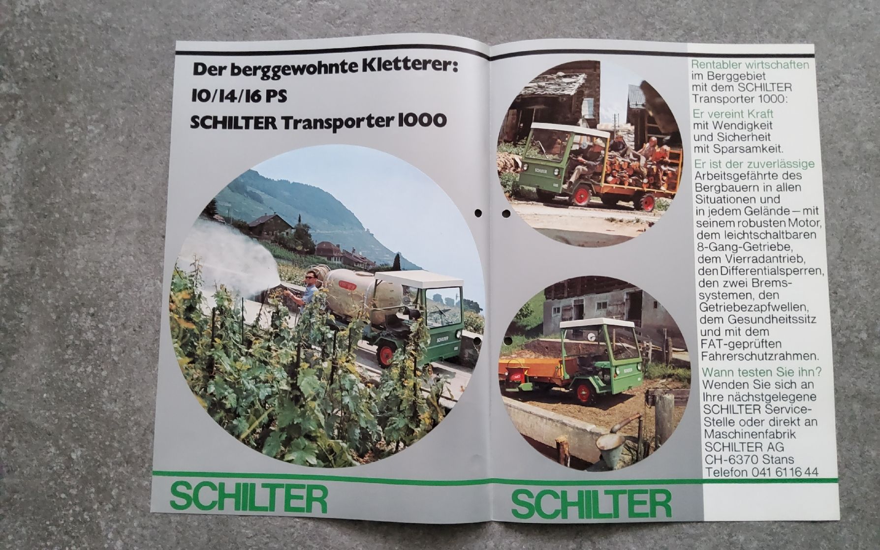 Schilter Documents: Schilter 1000 Transporter – D'occasion à Holziken par douglas70 1