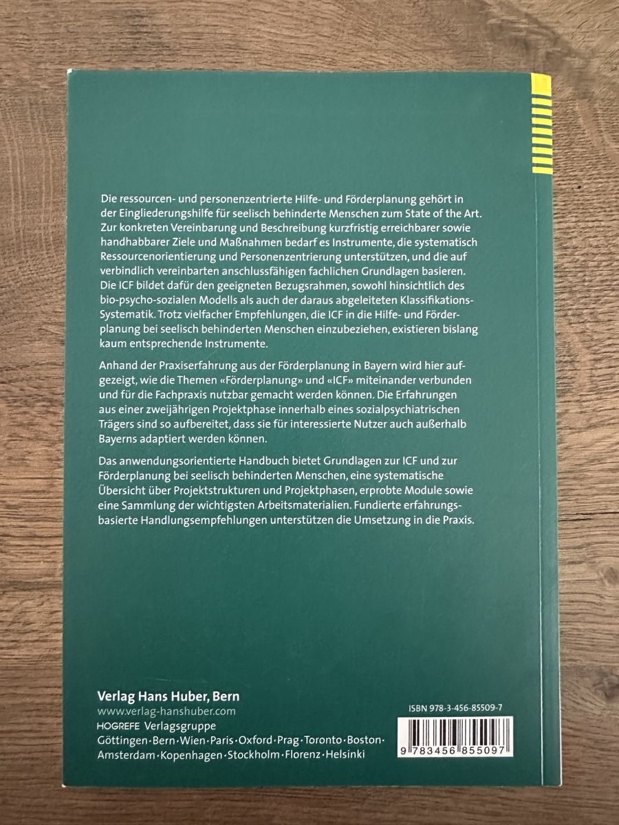 Libri: ICF-basierte Förderplanung  - Fachbuch! – Usato da Schwarzhäusern venduto da alenaner 1