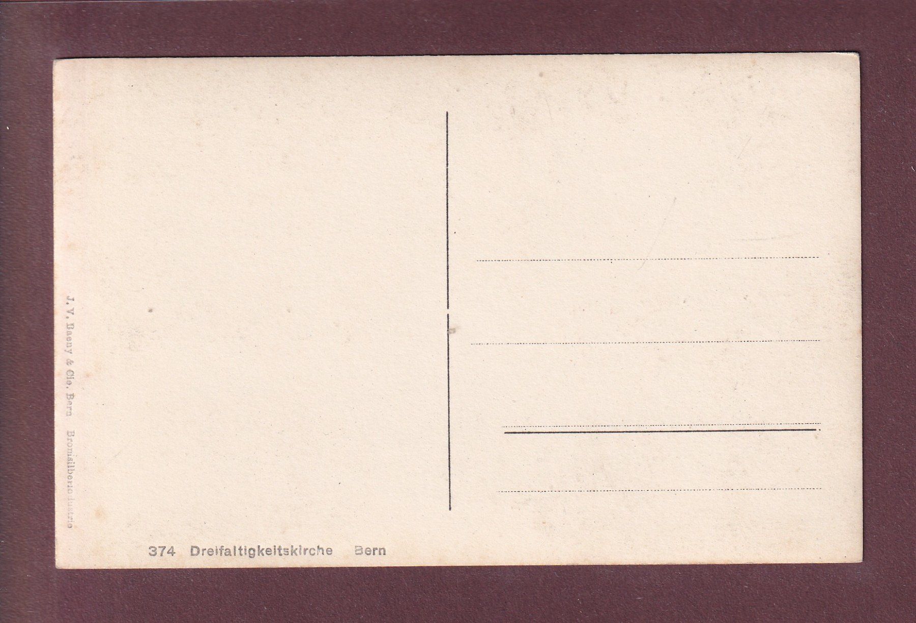 Cartoline postali: BERN - Dreifaltigkeitskirche – Usato da Pully venduto da nicecards 1