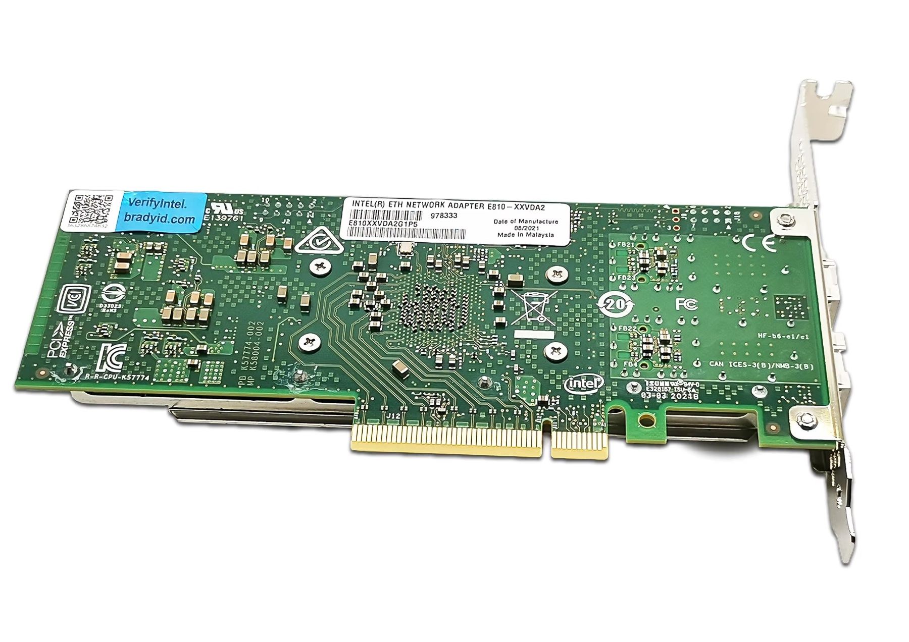 Intel Unità & Adattatore: Intel 25Gbps SFP28(2x) Ethernet Adapter E810-XXVDA2 – Nuovo e nell'imballaggio originale da Vevey venduto da souris14 2