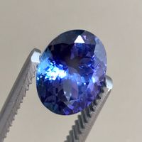 top Tansanit Edelstein, 2.83 Karat, mit Zertifikat