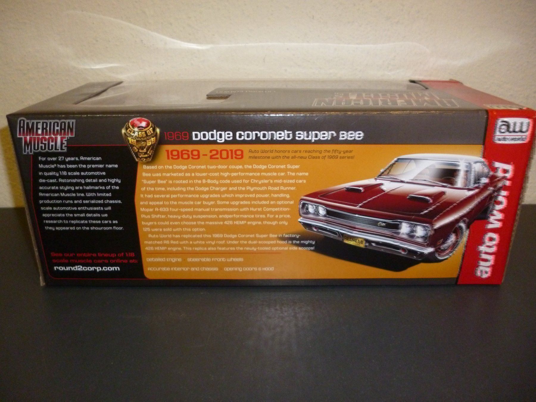 Dodge Modellini d'auto: Dodge Coronet Superbee 69 Hemi 1:18 AMM – Nuovo e nell'imballaggio originale da Niederwil SG venduto da Kaicorner03 2