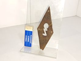 1 grosse antike Schlüssel Rosette, Eisen (LOT573#MBS3)