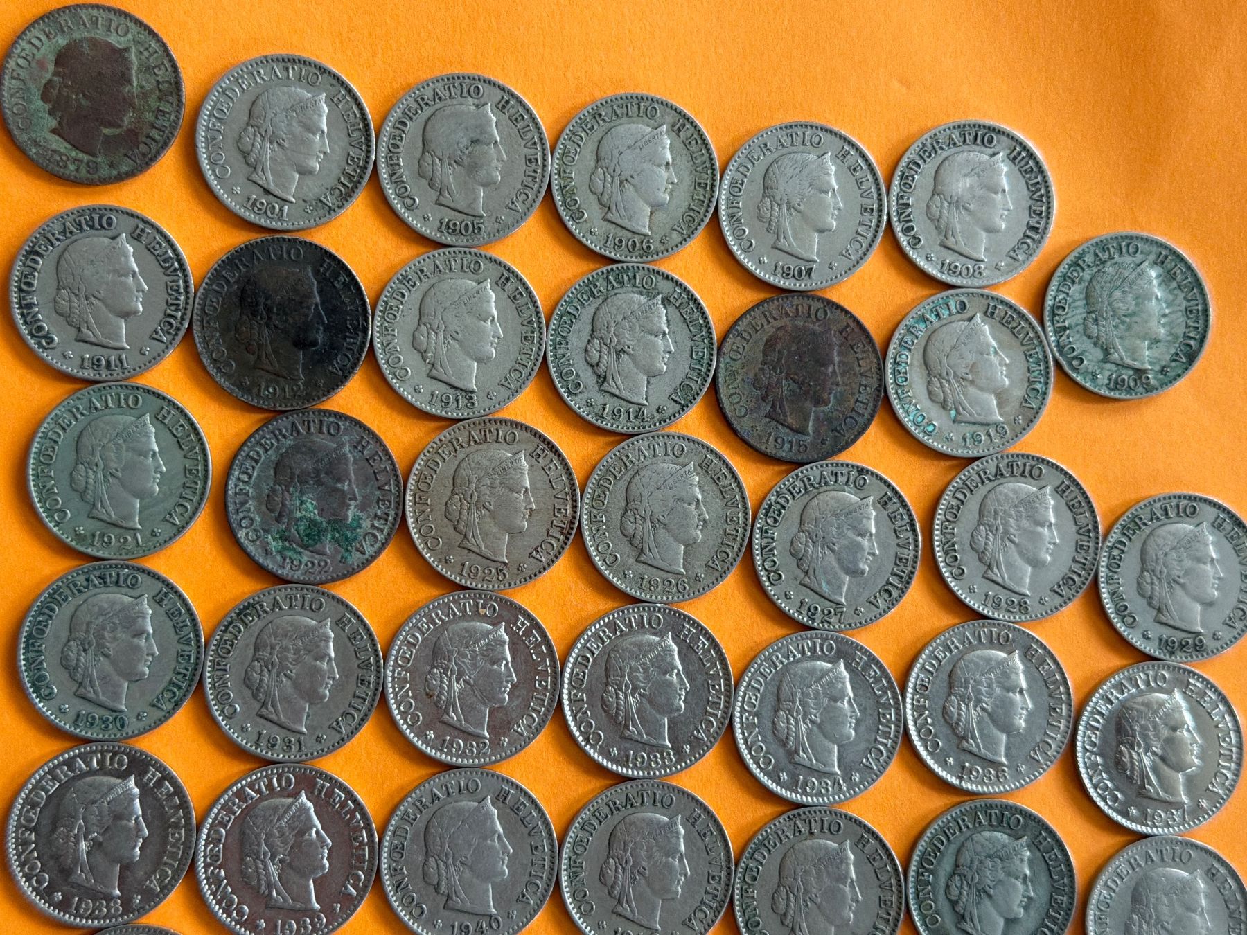 Alle Münzen: 5 Rappen Lot – Gebraucht aus Hittnau von Pat_yl7f 1