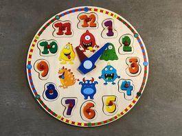 Horloge Puzzle en Bois : Apprendre l'heure en s'amusant !