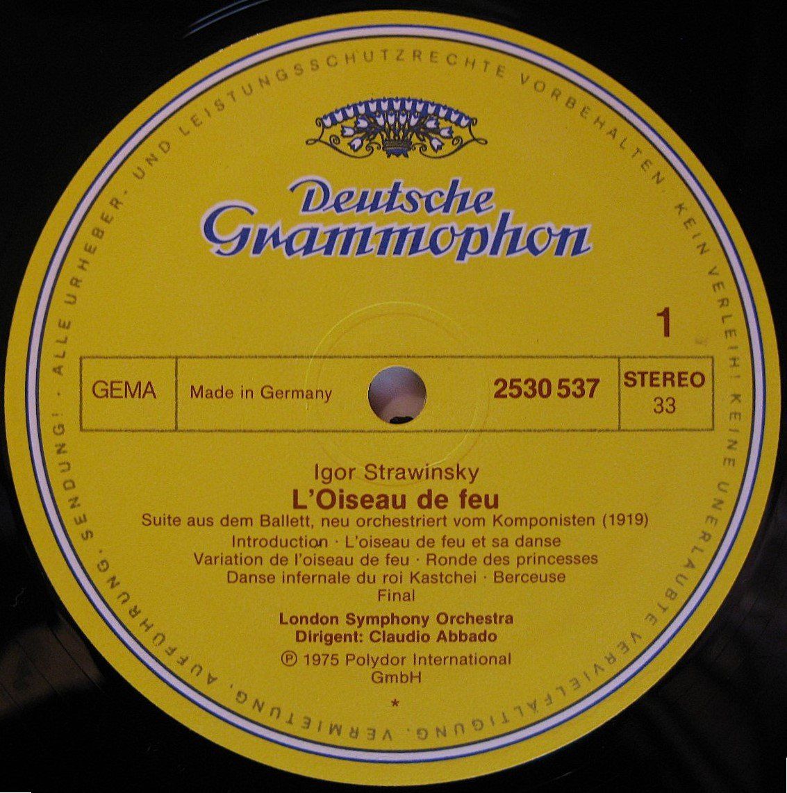 Dischi in vinile: IGOR STRAWINSKY "Der Feuervogel = Firebird" Lp in NM  TOP!!! – Usato da Monthey venduto da Pingmub 3