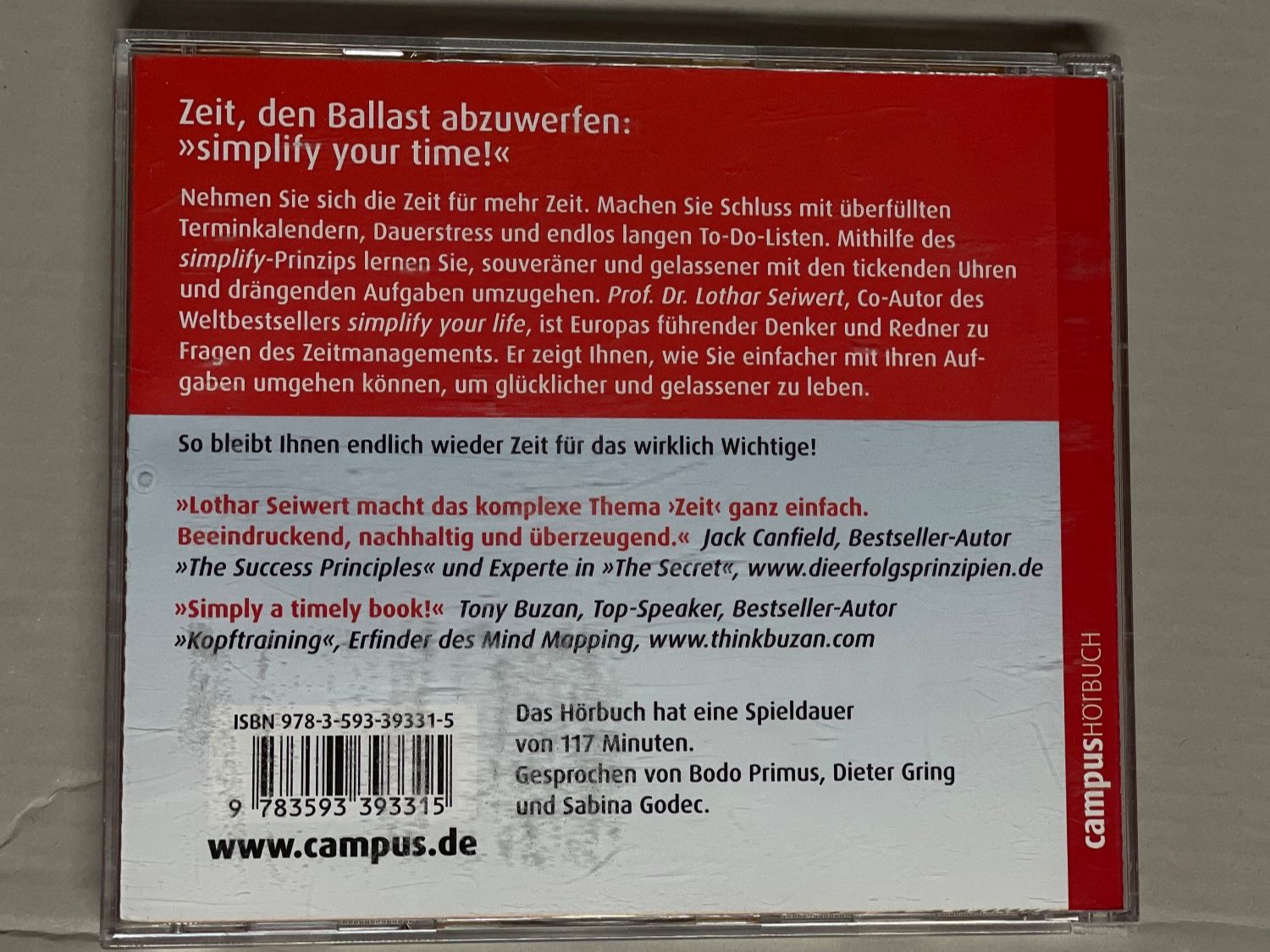 Hörbücher: Lothar Seiwert – Simplify Your Time – Gebraucht aus Muri b. Bern von AdidasCollector 2