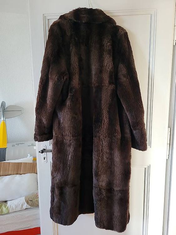 Manteau Oakwood En Fourrure Véritable Beige - Taille 40, Vintage Et élégant