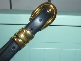 ceinture noir et en cuir pour femme