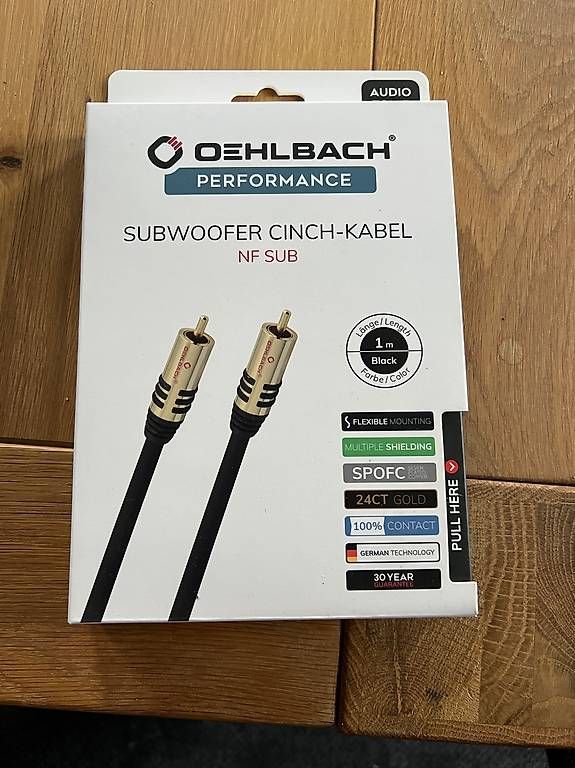 Câbles: Cable Subwoofer 1m – Neuf avec emballage d'origine à Monts-de-Corsier par gta_7kkn