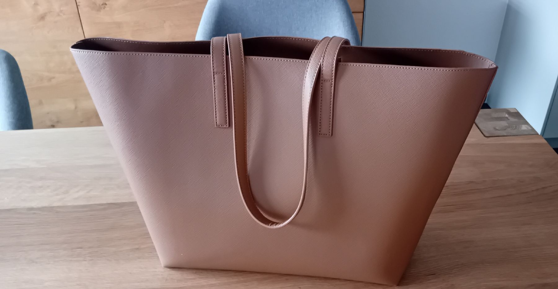 Manor Borse da donna: Grosse PU Ledertasche Manor hellbraun Shopping Bag  – Nuovo (secondo la descrizione) da Burgdorf venduto da carodesign1 1