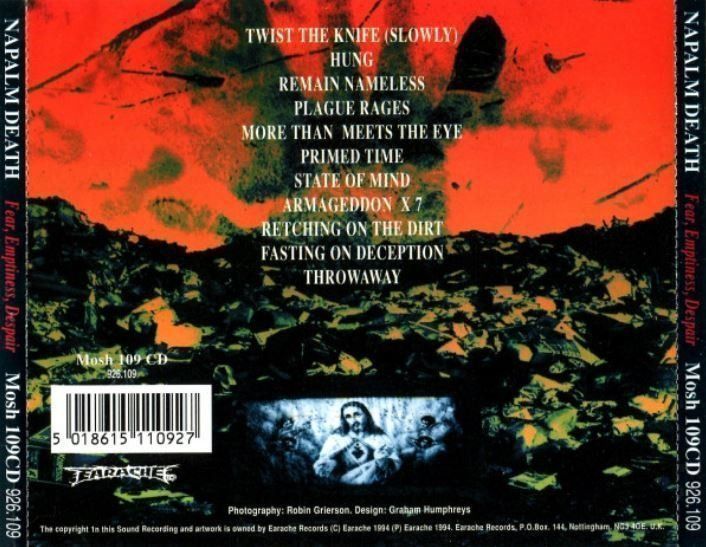 CD: Napalm death - Fear... – Usato da St-Cergue venduto da VeganWarrior 1