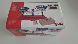 Goki Metallwaage mit 7 Gewichten