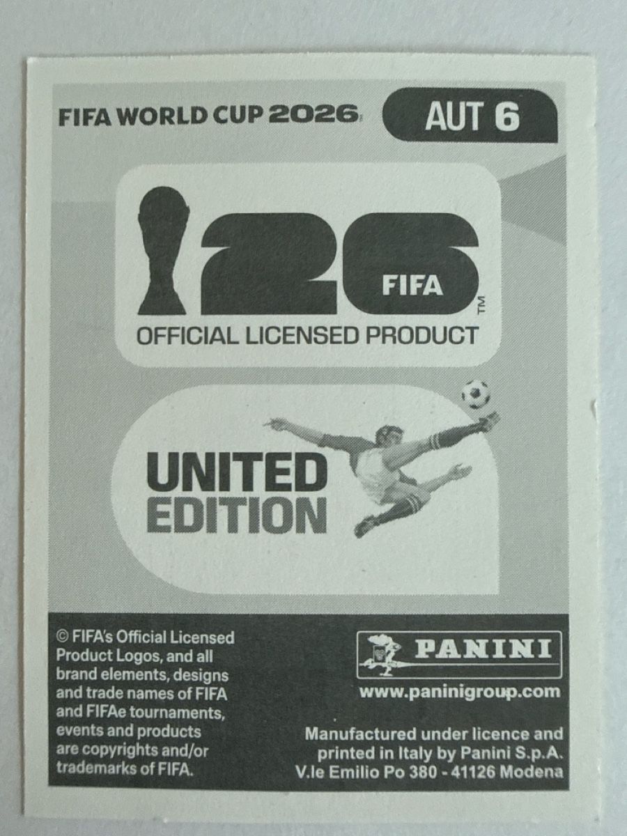 Panini Sammelbilder & Trading cards: FIFA WM 2026 AUT 6 – Neu (gemäss Beschreibung) aus Stäfa von eko_lkv8 1