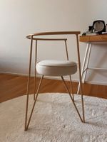 Stylischer Stuhl aus Metall/Stoff NEU
