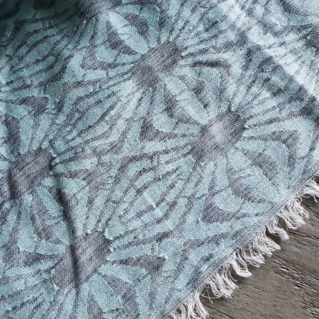 🐸 PAREO SCHAL TUCH FOULARD mint - grau