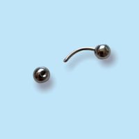 Bent barbell piercing