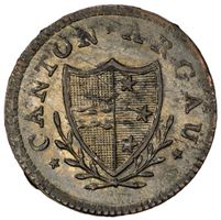Aargau 2 Rappen 1816 PCGS MS64 - 0 höher bewertet!