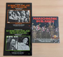 3 Schallplatten 3. Reich (WW2) - Marsch & Nürnberger Prozess