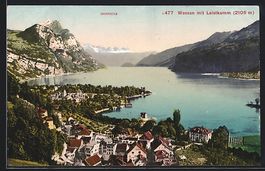 Weesen, Ortstotale mit dem Wallensee und