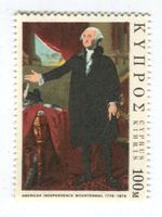 Briefmarke "George Washington". Zypern