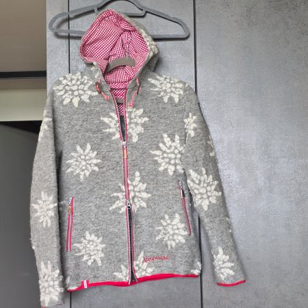 🐸 ALMGWAND WOLLJACKE EDELWEISS 38 TOP QUALITÄT AUS EUROPA