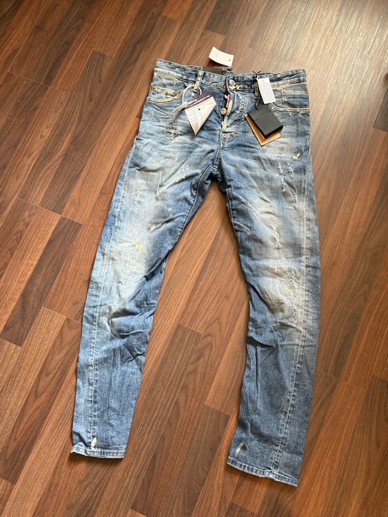 Jeans Destroy Dsquared2 Kenny Twist - Taille 44 (W34) Homme - Occasion Très Bon État