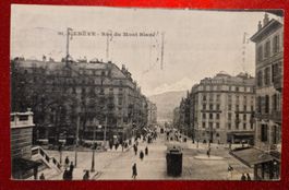 Genève Rue du Mont Blanc,  belebt 1913